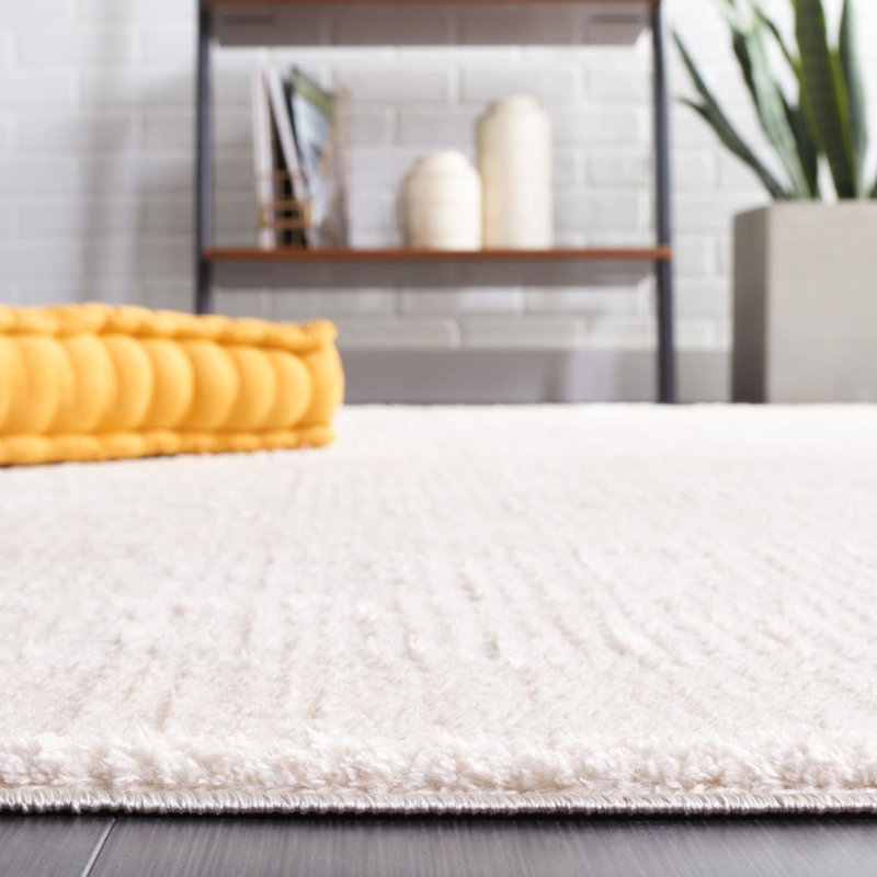 Katoya Machine Woven Ivory/Grey Rug, Rectangle 91 x 152cm