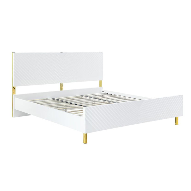 Priya Gaines Bed Component Headboard, Queen, Gray