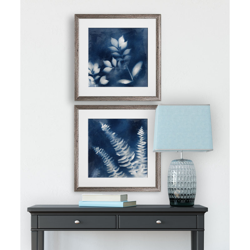 " Nature " 2 - Pieces, Brown Framed