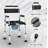 Adjustable Height Bedside Commode Chair for Seniors, Adults, Handicap, Raised Toilet Seat with Arm