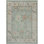 Meadow Oriental Hand-Knotted Wool Area Rug in Willow/Coral/Gray