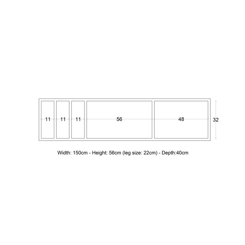 Nickson Unfinished TV Stand