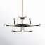 Lustre linéaire moderne Spoutnik à 9 lumières Sacci