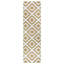 Reversible Flatweave Ocher/Ivory Rug-88123142