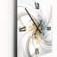 Fractal Flower Joy in Cosmic White I - Très grandes horloges murales-99634343