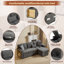 3 Seater Fabric Sofa Bed-1992466936