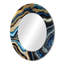 Gold Blue Geode Gems - Miroir mural en pierre-121387091-121387526
