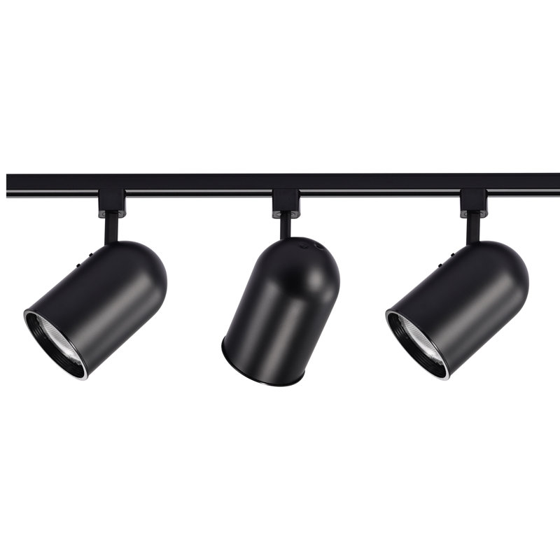 48'' 3 -Light Track Track Kit with Adjustable Head, Black