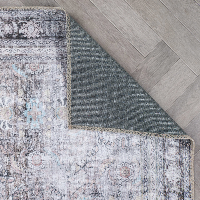 Tapis ivoire / gris Griffey, Carré 6 pi 7 po