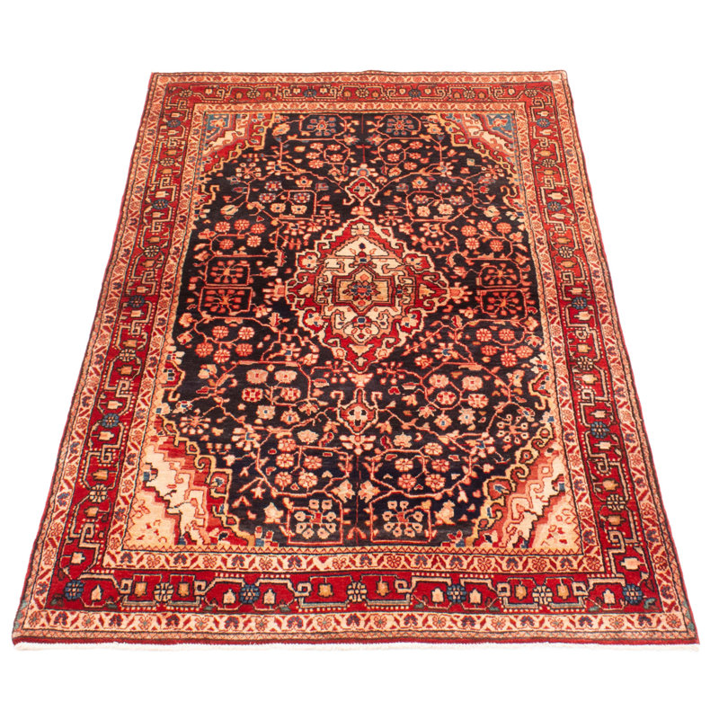 Tapis bleu marine Anatolian Vintage 4 pi 3 po x 7 pi 0 po