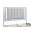 Lit double Burlington (matelas non inclus), blanc