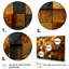 Grunge cubes dorés abstrait géométrique IV - art mural abstrait géométrique-2052886003-2052885998