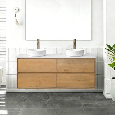 Ensemble de meuble-lavabo mural 60 po 60 po