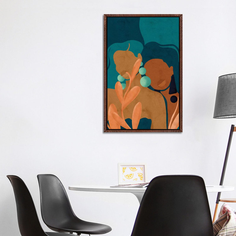 Comfort by Reyna Noriega - Print on Canvas, 101.6 cm H x 66.04 cm W, Brown Framed