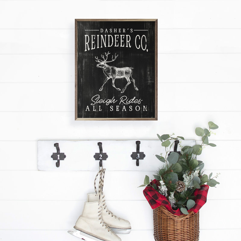Dashers Reindeer Co - noir, Noir, H 30 po x l 24 po