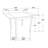 Rectangular 52-Inch Extension Dining Table, Cappuccino