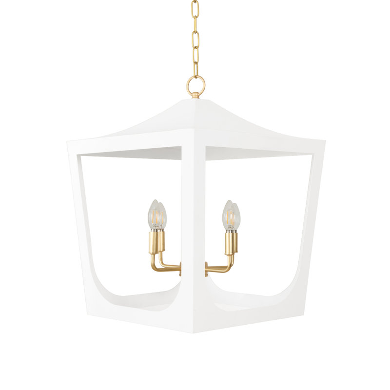 Wimble 4 - Light Chandelier, White