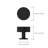 10 Pack Matte Black Kitchen Cabinet Knobs，Heavy-Duty Solid Zinc, Sturdy, 2 Screw Sizes, Single Hole Knob, Cupboards, Drawers, Dressers, Furniture, Hardware