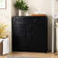 Buffet pour la cuisine avec tablette et tiroir réglables, tiroir de salle à manger de couleur noire