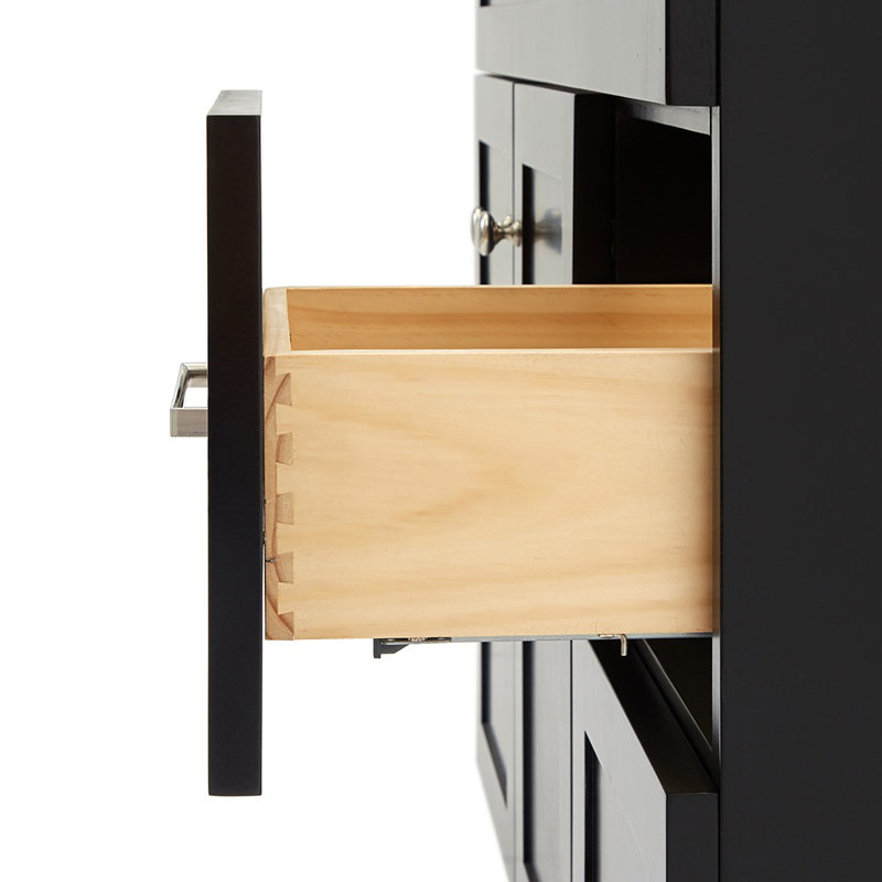 Ensemble de meuble-lavabo simple 37 po Hamlet, Noir