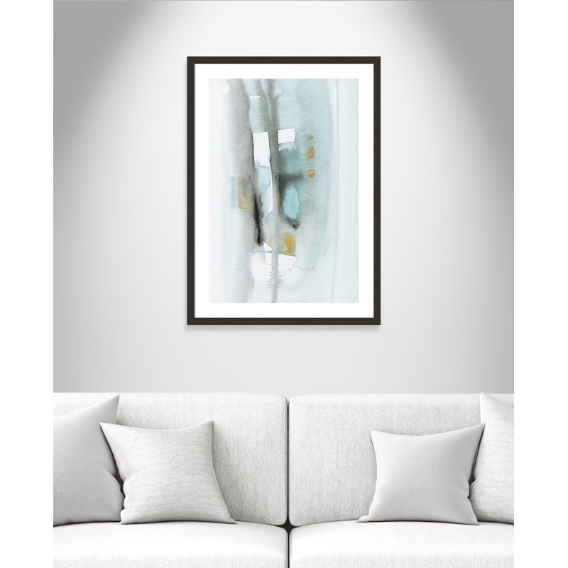 Amalfi - peinture encadrée, Cadre espresso foncé, H 36 po x l 26 po x P 2 po