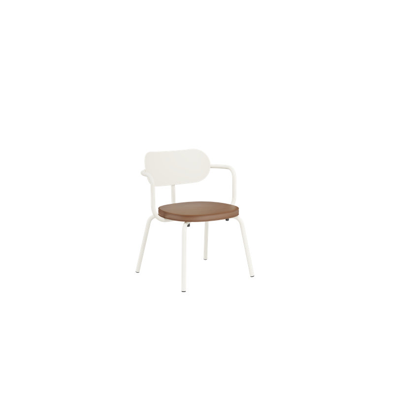 Méridienne d'extérieur Khylia, Beige, Blanc pur