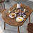 Brown Round Solid Dining Table For Dining Room/Kitchen-1577325223