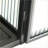 Wall Cabinet, Modern Black 2 Glass Door 3-Tier Storage with Iron + Tempered Glass | 27.56”L x 9.06”W x 23.62”H