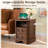 2 - Drawers Modern Wood Nightstand With Charging Station,Bed Side Table With Open Storage For Bedroom And Built-In Outlets-996766389