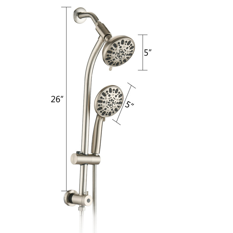 Dual Shower Head Spa System, Brushed Nickel