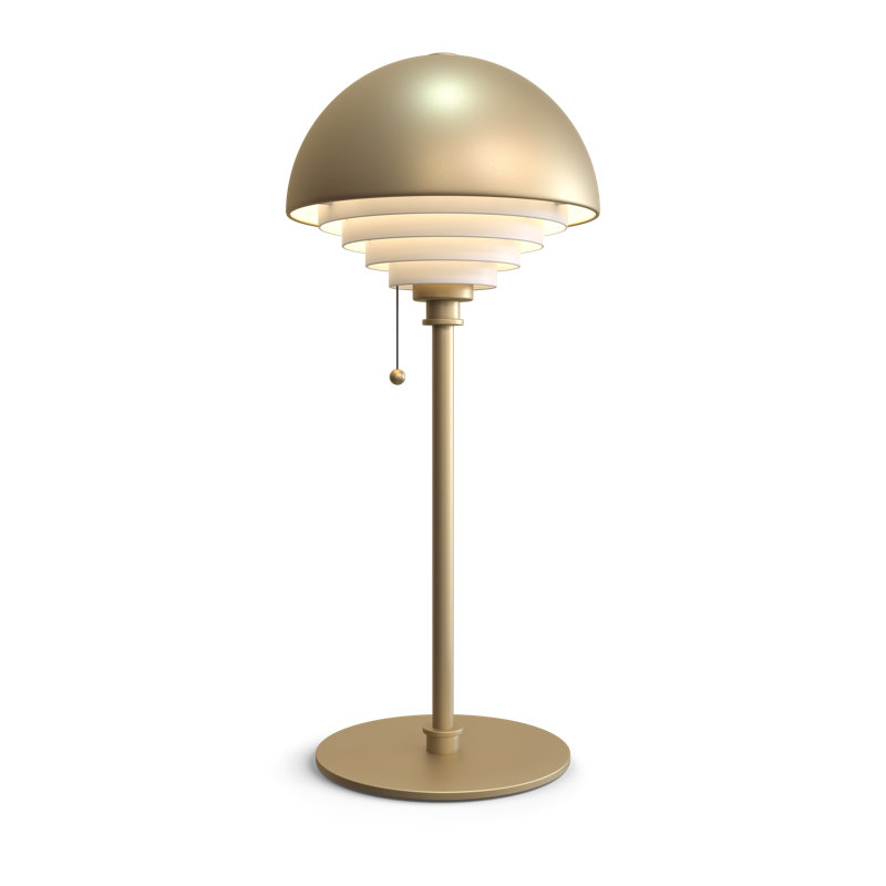 Motown Metal Buffet Lamp, Brass
