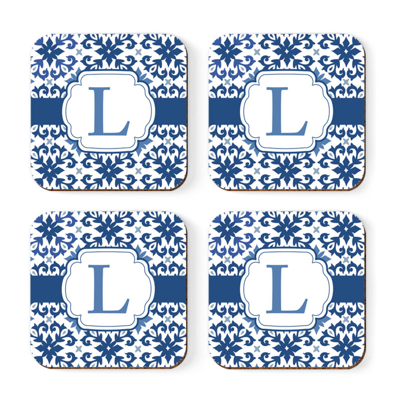 Sous-verre lettre monogramme, L