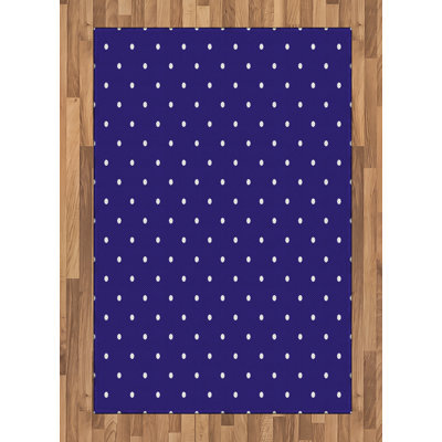 Zandra Polka Dots Hand Woven Area Rug