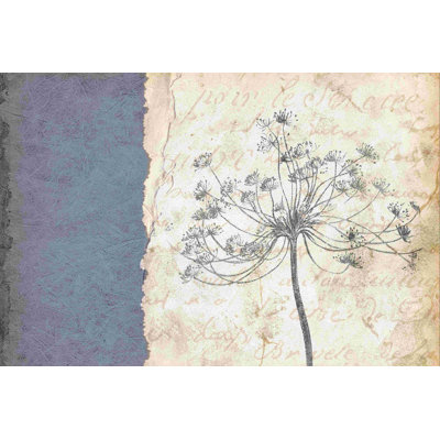 «Vintage Cottage Garden Leaves», peinture sur toile tendue