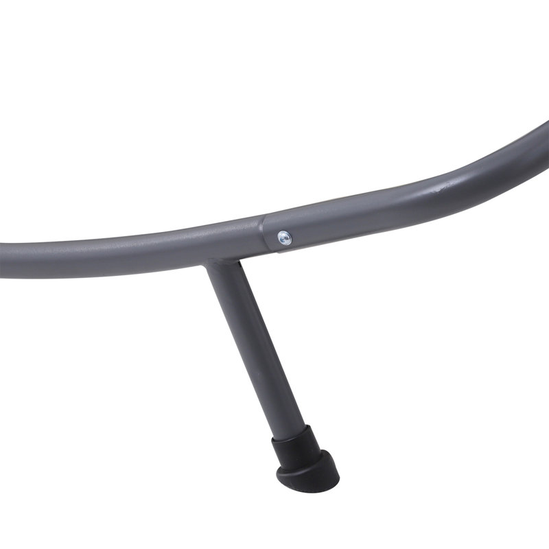 Cheri Double Hammock with Stand, Cream White/Silver