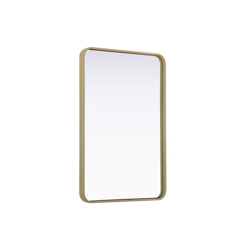 Erath Contour Metal Mirror, Brass, 36" x 24"