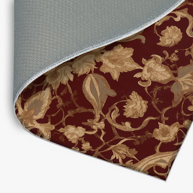 Stately Emblem Indoor And Outdoor Area Rug, Rectangle 3' x 5'