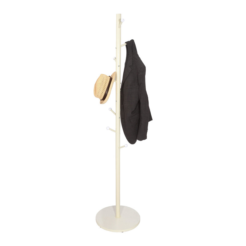 174cm Tall White Coat Rack Tree Branch Hanger Stand Multi Hooks Hallway Freestanding w/ MDF Base, White