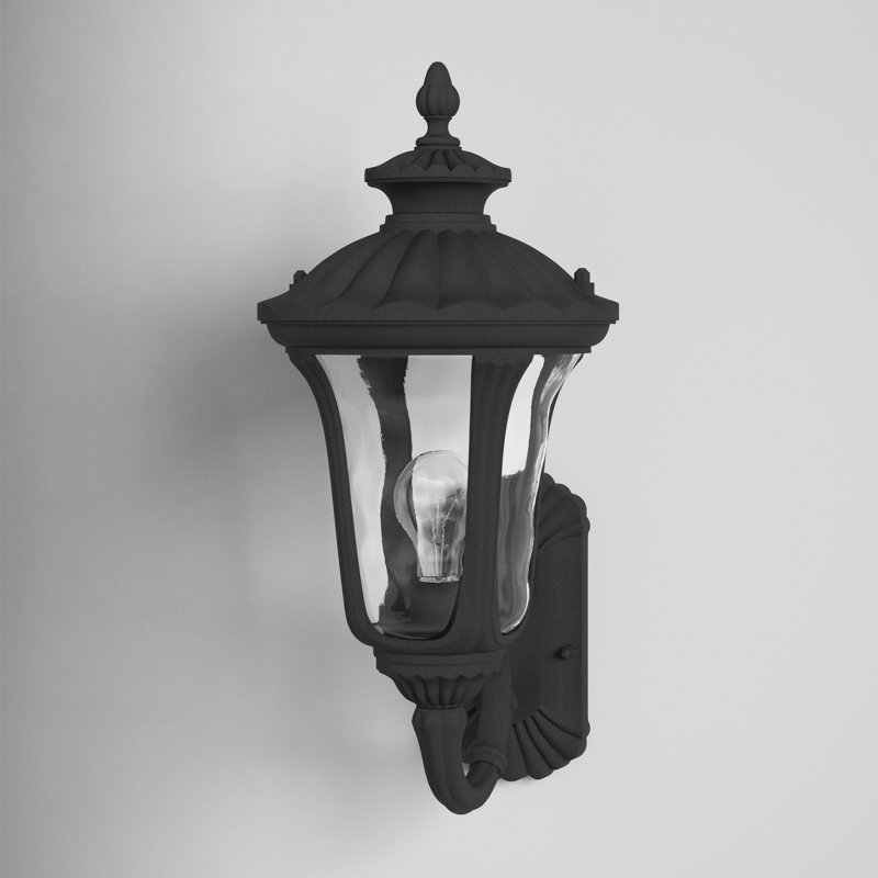 Arelene Wall Light, 15.5" H x 7.25" W x 8.75" D, Textured Black
