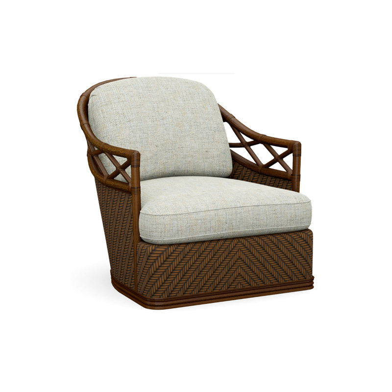 Bali Hai Swivel Armchair, Blue/Aqua