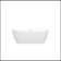 67'' Glossy Acrylic Freestanding Soaking Bathtub With Classic Slotted Overflow And Toe-Tap Drain In Chrome