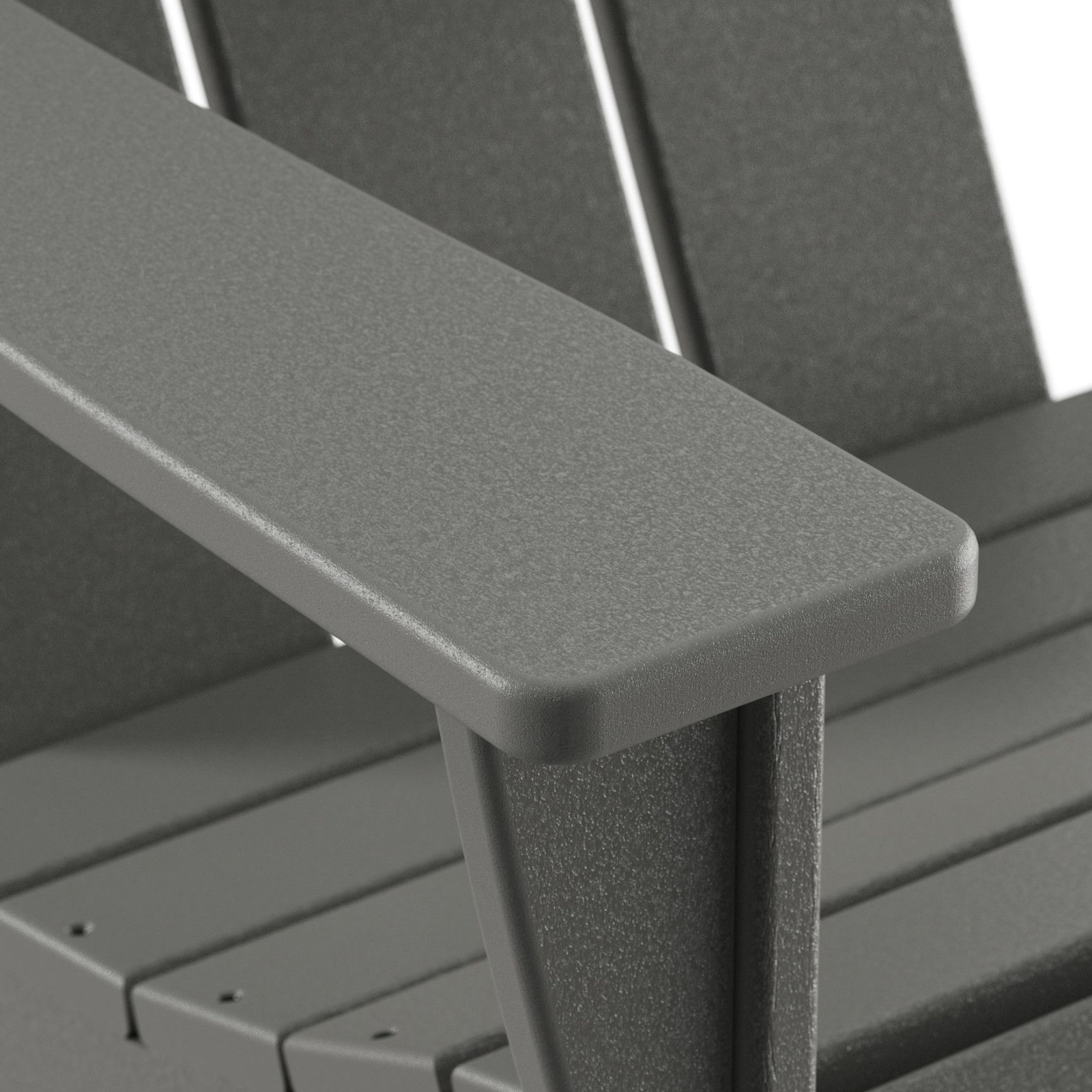 POLYWOOD® Modern Adirondack Chair, Slate Gray