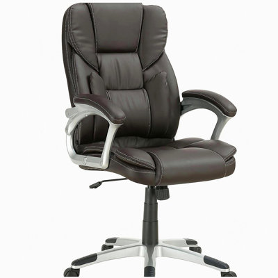 Chaise de bureau pivotante avec accoudoirs