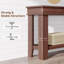 Farmhouse Console Table for Behind Couch, 54-Inch Long Entryway Table with Drawers & Open Storage Shelf-210895161