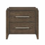 Table de chevet en bois d'hévéa massif 1 pièce