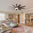 Oversized 84 In. Supper Large Industrial Black Ceiling Fan with Light