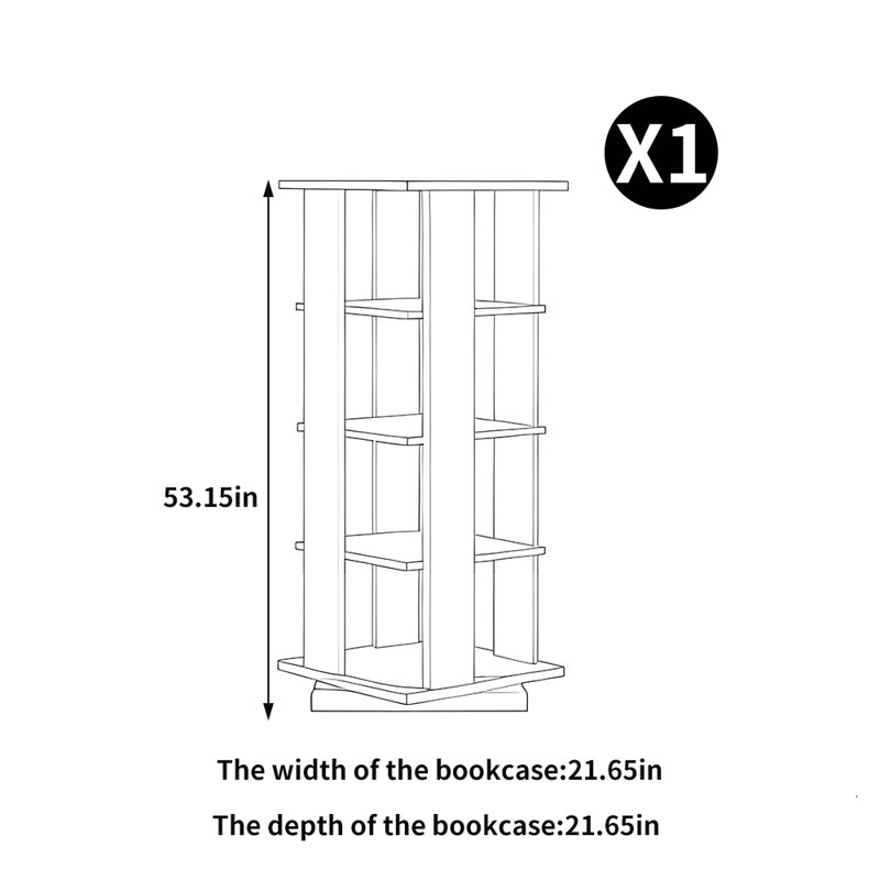 Bibliothèque rotative de style européen
