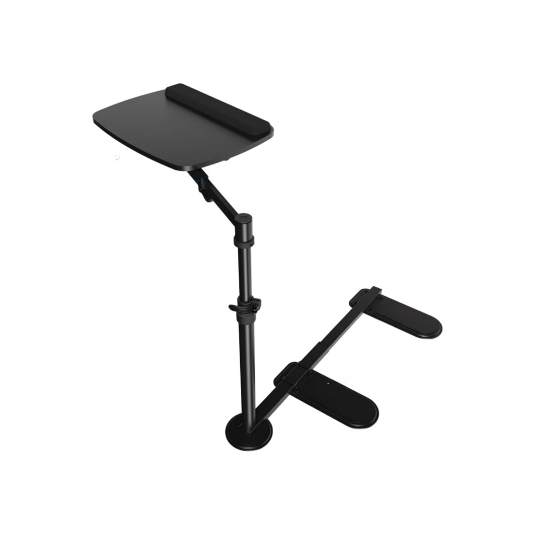 Couch Swivel Table, Portable Recliner Workstation Black with Height Adjustable Swing Arm