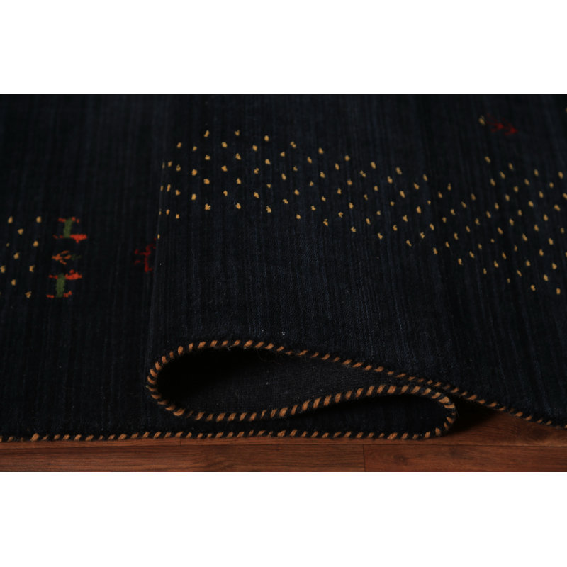 Tapis tribal bleu foncé Gabbeh 10