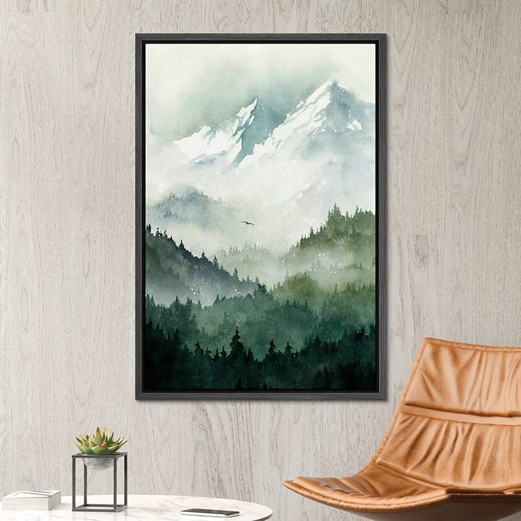 IDEA4WALL Canvas Print Wall Art Green Winter Mist Mountain Forest Trees Nature  Wilderness Illustrations Modern Art Decorative Landscape Colourful For  Living Room, Bedroom, OfficeFCV-A017-2206  Reviews Wayfair Canada